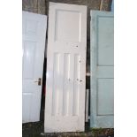 Softwood interior door, 78'' high x 24'' wide.