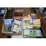 Box of mainly children's books as well as Adam Henson and two books on garden flowers etc.