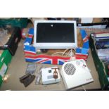 A monitor, fan heater A/F, cork screw, flat iron etc.