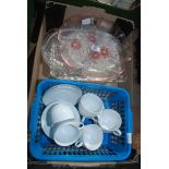 A quantity of glass, cups and saucers, etc.