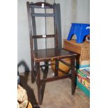 A Ladderback Chair with replacement seat
