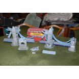 A 3D puzzle of a London double decker bus and Tower Bridge for reassembly.