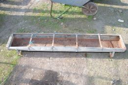 Five section sheep trough, a/f,