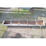 Five section sheep trough, a/f,