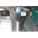 Stainless steel bucket