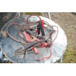 Set of jump leads, a/f.