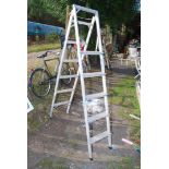 Set of aluminium step ladder