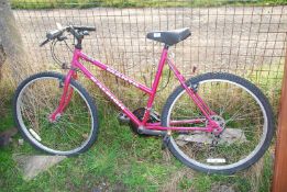 Raleigh 21 speed pink Manta ladies bicycle ,