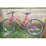 Raleigh 21 speed pink Manta ladies bicycle ,