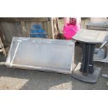 Stainless steel urinal 47'' long,