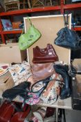 Quantity of miscellaneous handbags, including an Italian leather bag etc.