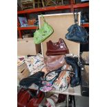 Quantity of miscellaneous handbags, including an Italian leather bag etc.