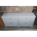 A modern painted four drawer Unit,