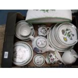 A good quantity of Portmeirion Botanical Garden china including teapot, jugs, cups, saucers,