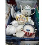 A quantity of miscellaneous china including Ridgways teapot for one,