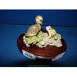 A Border Fine Arts Duck and Frog ornament,'84.