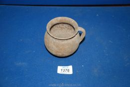 An elegant Greek bronze age terracotta cup (provenance collection of James Ewing Somerville,