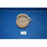 An elegant Greek bronze age terracotta cup (provenance collection of James Ewing Somerville,