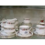 A Paragon ''Belinda'' Tease including twelve saucers, eleven cups and tea plates, sugar bowl,