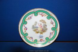 A Sevres Louis Philippe period plate, date code for 1848,