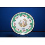 A Sevres Louis Philippe period plate, date code for 1848,