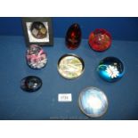 Miscellaneous Paperweights including Wedgwood, boxed Lesser & Pavey, etc.
