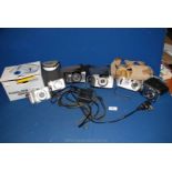 A quantity of Cameras including a boxed Nikon CoolPix 4800 and Nikon Zoom 500 a Sony Cybershot,
