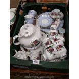 A quantity of part tea sets including Royal Doulton, blue and gold pattern, a Chodziez part tea set,