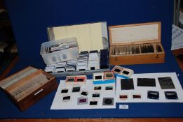A quantity of miscellaneous film slides including holiday destinations, lanscapes,