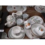 A quantity of Portmeirion Botanical Gardens including teapot, cups, saucers, tea plates etc.