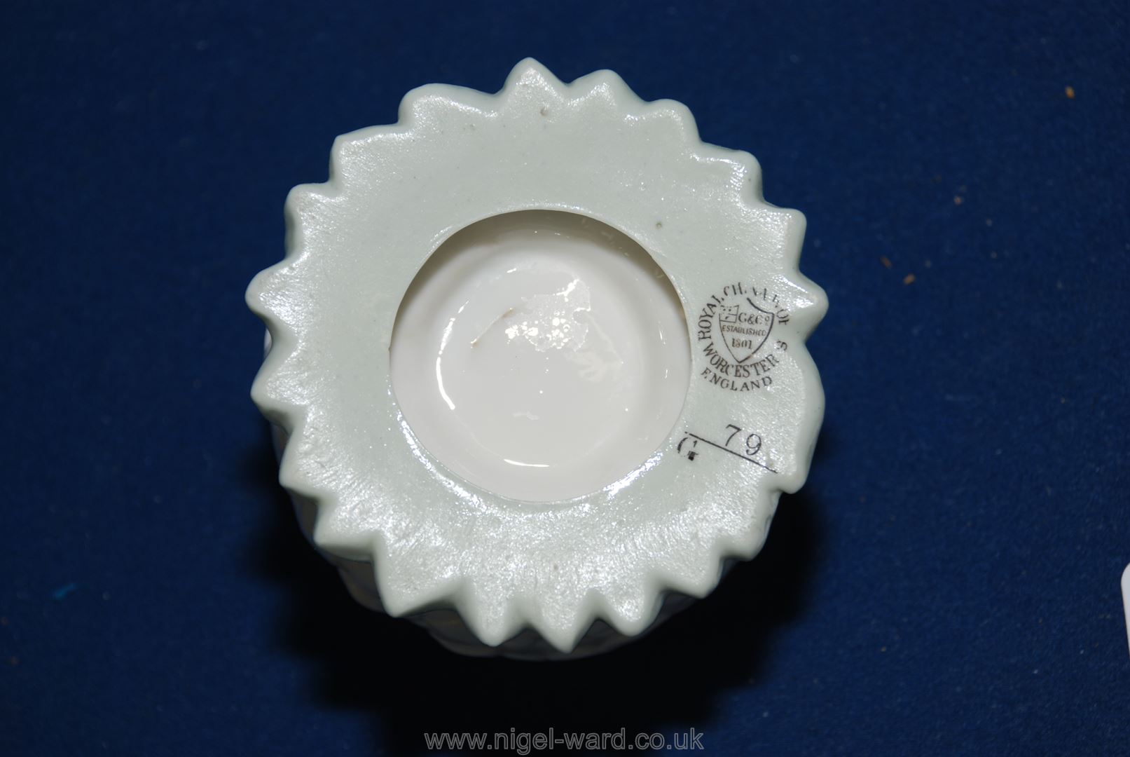 Two matched Royal Worcester posy holders. - Image 7 of 10