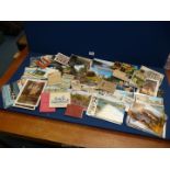 A box of postcards from the 1940's - 1960's to include; Belgium, Blackpool, etc.