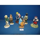 Six dog china figures to include Country Companions 'Cocker Spaniel',