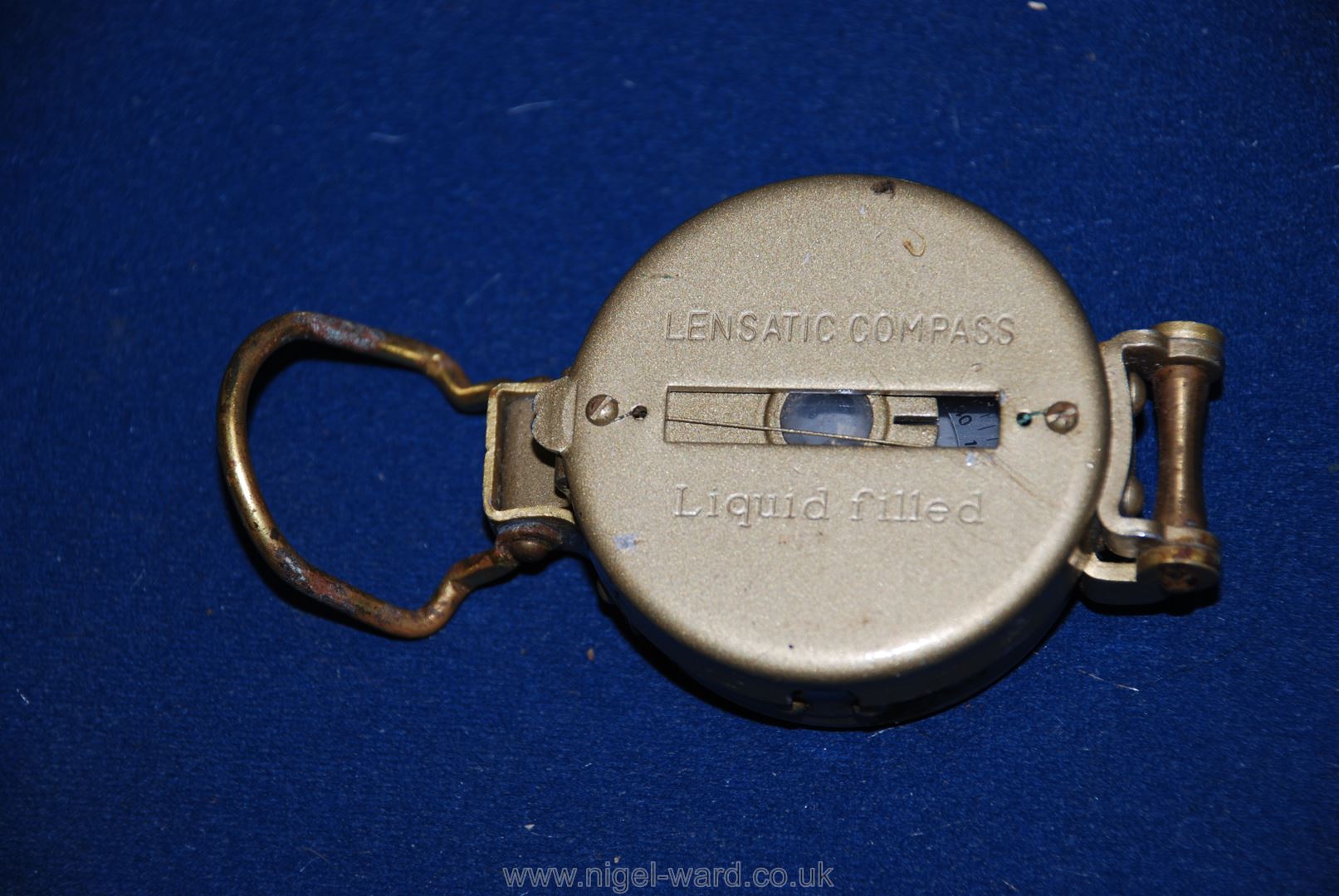 A military Lensatic compass, a 1950's Otis King calculator, - Image 2 of 2