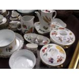 A quantity of Royal Worcester 'Evesham' china to include; two tureens (one small, one large), a jug,