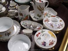 A quantity of Royal Worcester 'Evesham' china to include; two tureens (one small, one large), a jug,