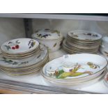 A quantity of Royal Worcester 'Evesham' dinnerware including dinner, breakfast and side plates,