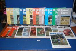 A quantity of 'Home Farm' Self Sufficiency Magazines nos. 49 - 67 from the mid 1980's.
