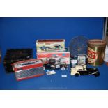 A quantity of miscellanea including Roberts radio, model Rolls Royce radio car,