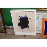 A framed 3D abstract picture entitled 'Black Magic', dated April 1983, 25'' x 21''.