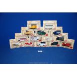 A box of ''Days Gone By'' die-cast vehicles, mint and boxed.