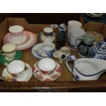 A quantity of miscellaneous china including Royal Worcester trio, Aynsley cup and saucer,