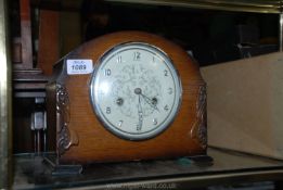 A Bentima eight day mantle Clock (no key).