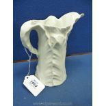 A Royal Worcester leaf jug,