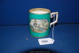 A 19th century Pratt Ware transfer printed mug,
