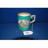 A 19th century Pratt Ware transfer printed mug,