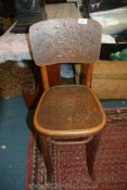 A very good late 19th century Viennese child's correction chair by Thonet;