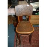 A very good late 19th century Viennese child's correction chair by Thonet;