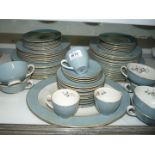 A good quantity of Royal Doulton 'Rose Elegans' pattern dinnerware including dinner and side plates,