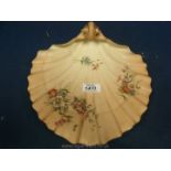 A Royal Worcester China Works porcelain shell shaped Dish,